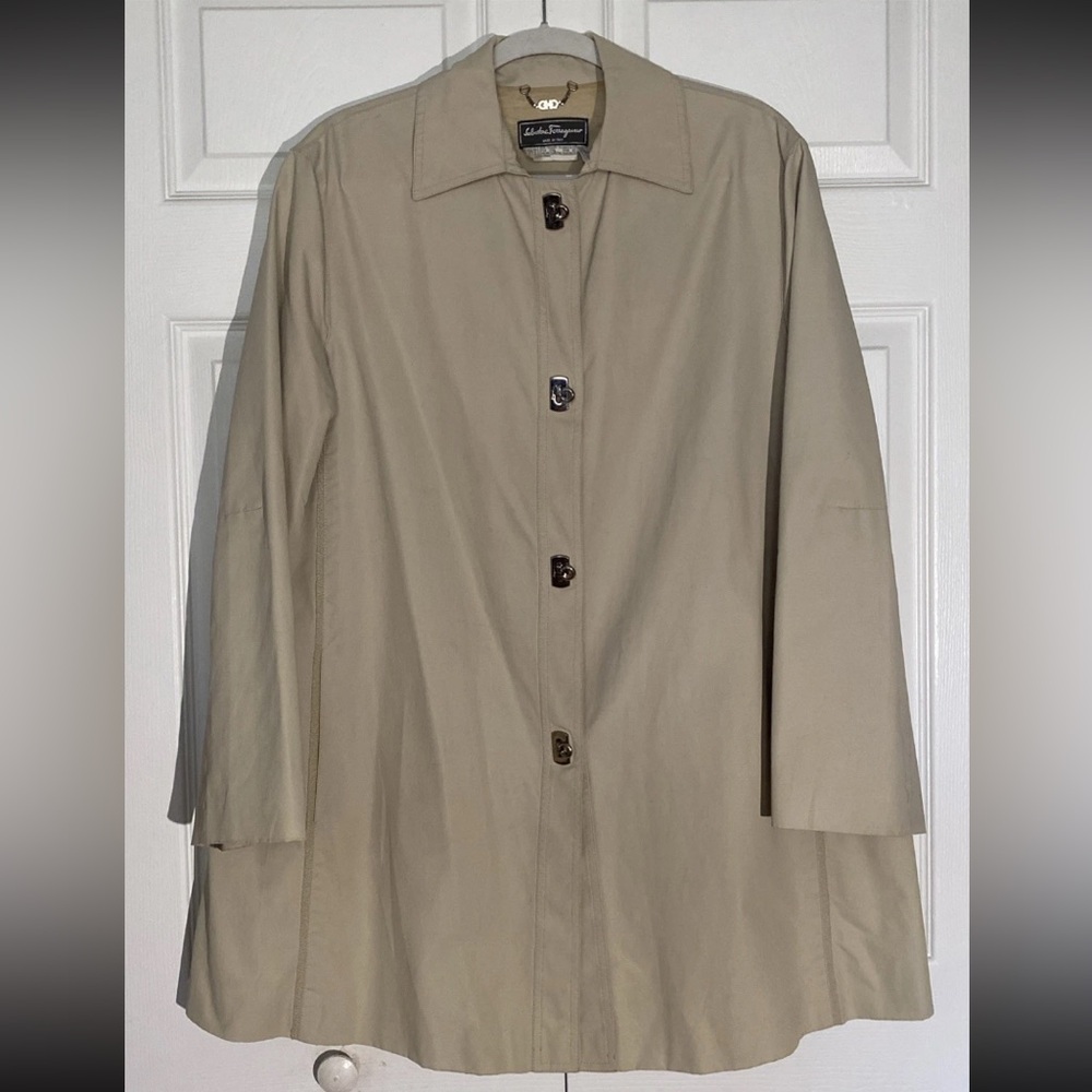 Salvatore Ferragamo Beige Trench Coat